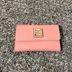 Dooney & Bourke Pink Leather Wallet | Snap Closure